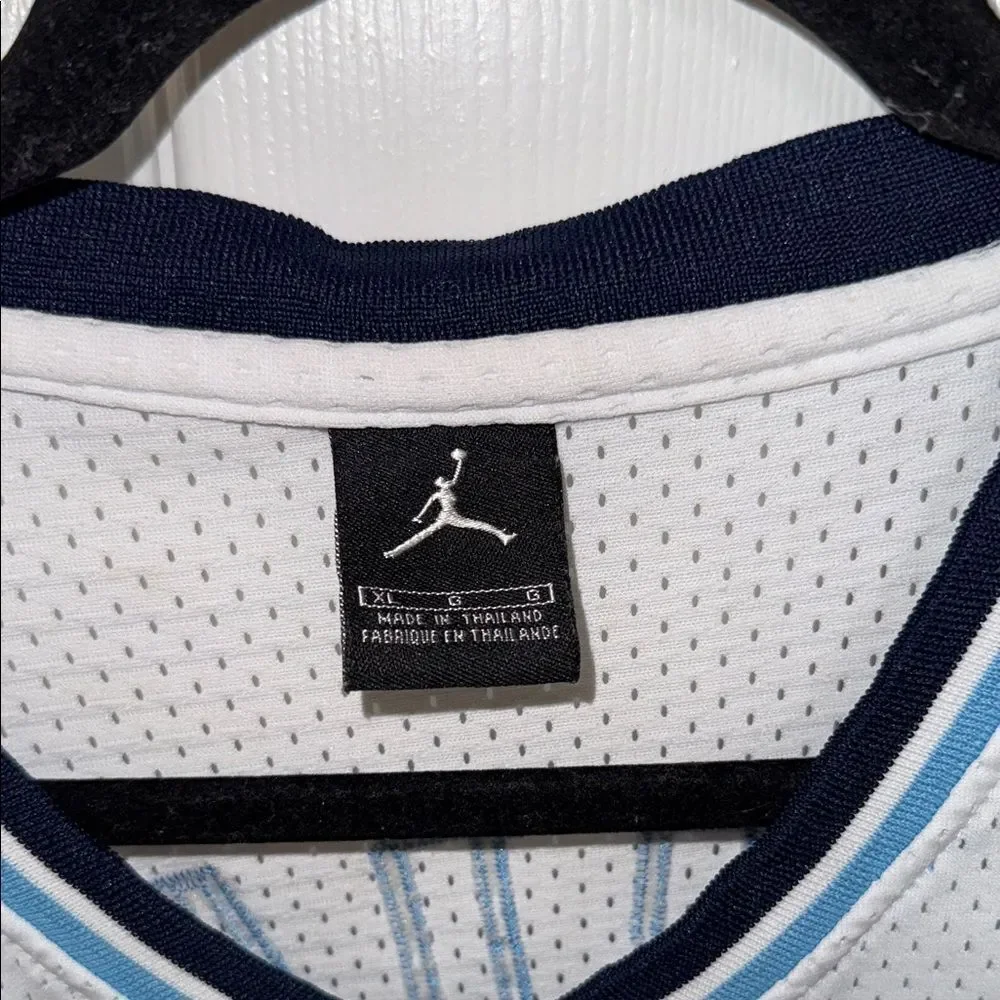 Jordan North Carolina Jersey - White and Blue